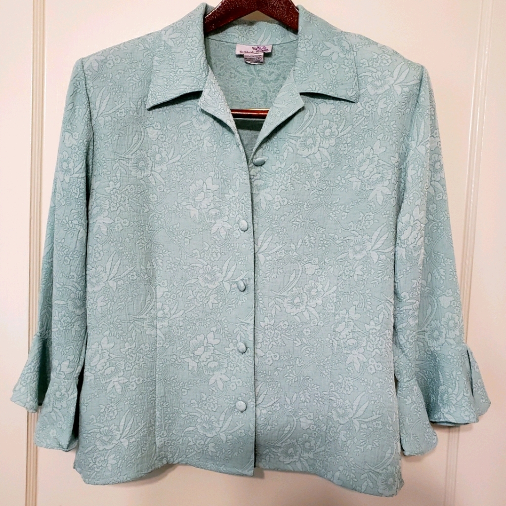 Orchid Rose vintage cropped floral blouse …